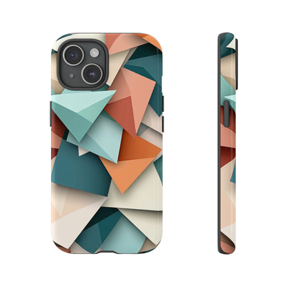Origami Prism – Abstract Tri-Fold Geometry Phone Case – iPhone, Google Pixel, Samsung