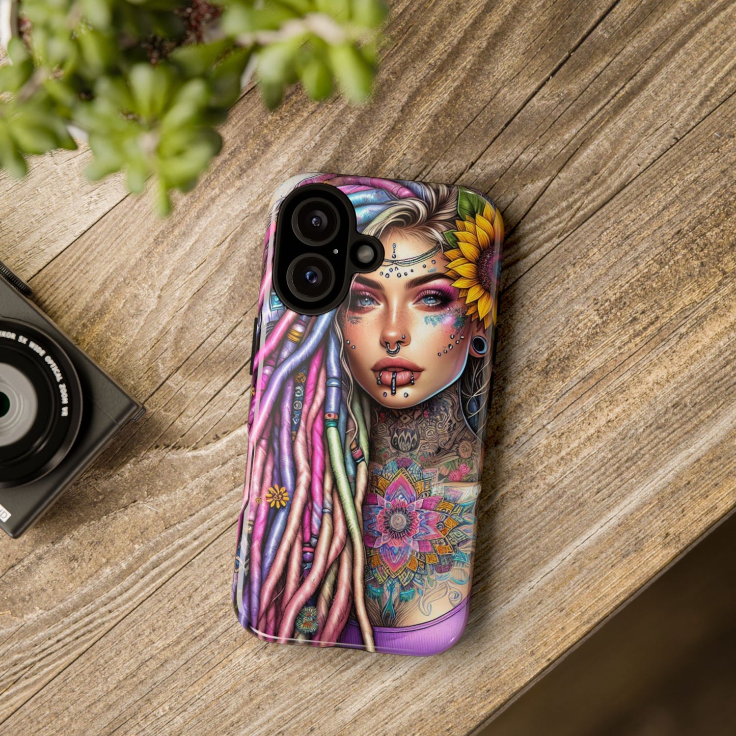 Boho Mandala Goddess – Ethereal Tattoo Art Mobile Cover