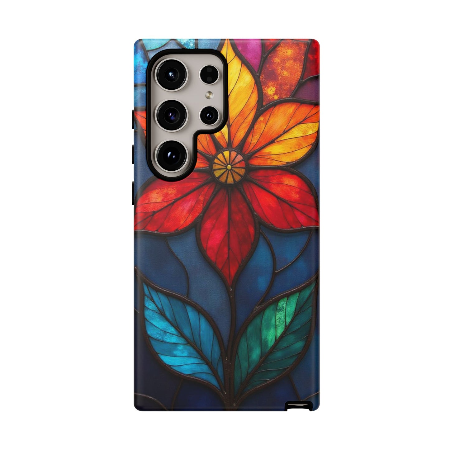 Radiant Blossom: Red and Orange Floral Elegance