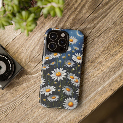 Witchy Daisy Flowers Phone Case Vintage Botanical Cover