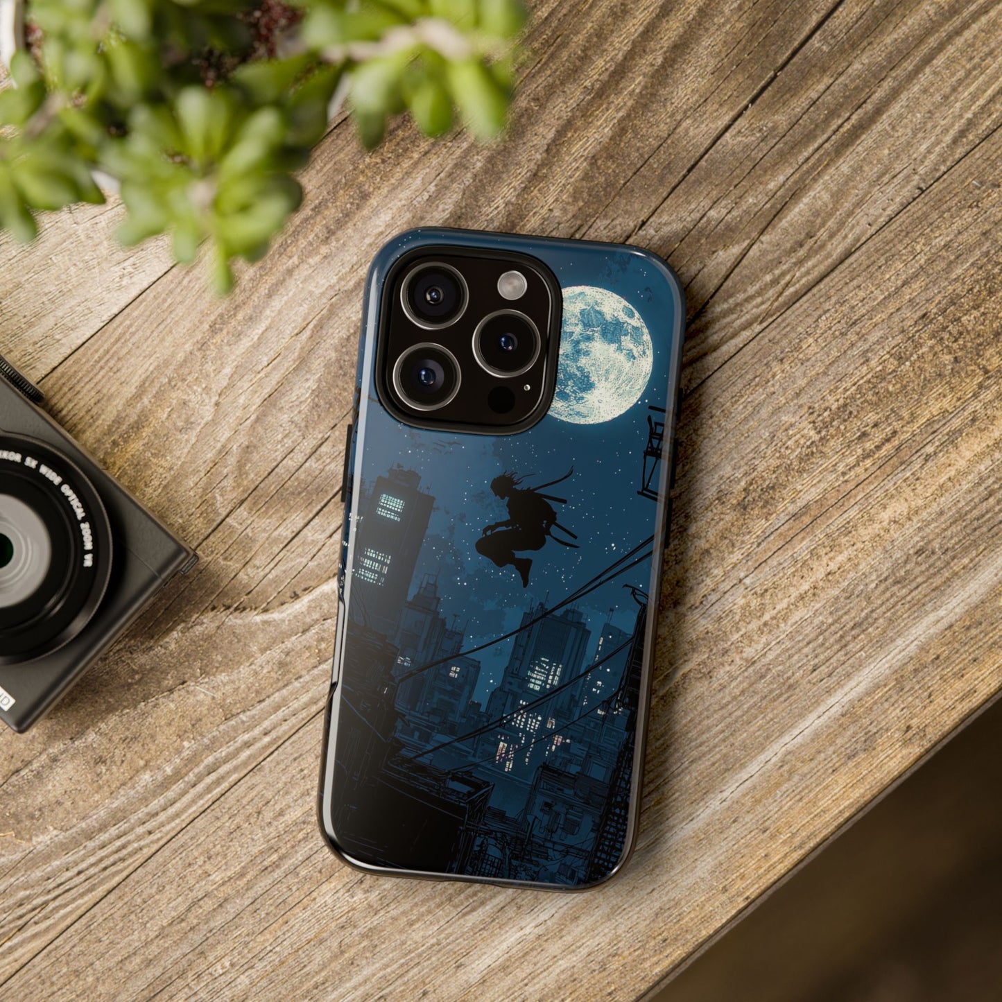 Moonlit Shadows: The Silent Ninja Phone Case for iPhone, Samsung & Pixel