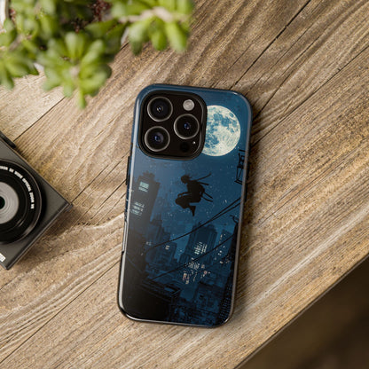 Moonlit Shadows: The Silent Ninja Phone Case for iPhone, Samsung & Pixel