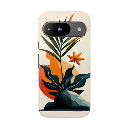 Tropical Bloom – Minimalist Nature Phone Case for iPhone, Samsung & Pixel