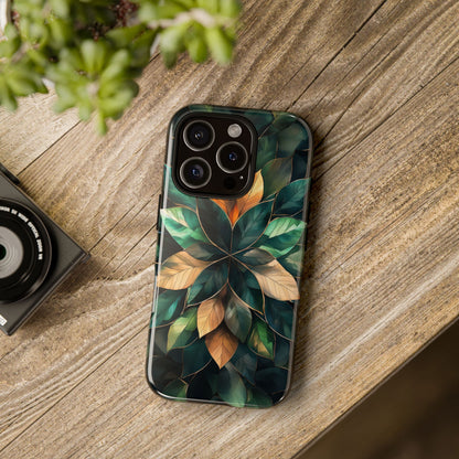 Golden Harmony Leaf Phone Case for iPhone, Samsung & Google Pixel