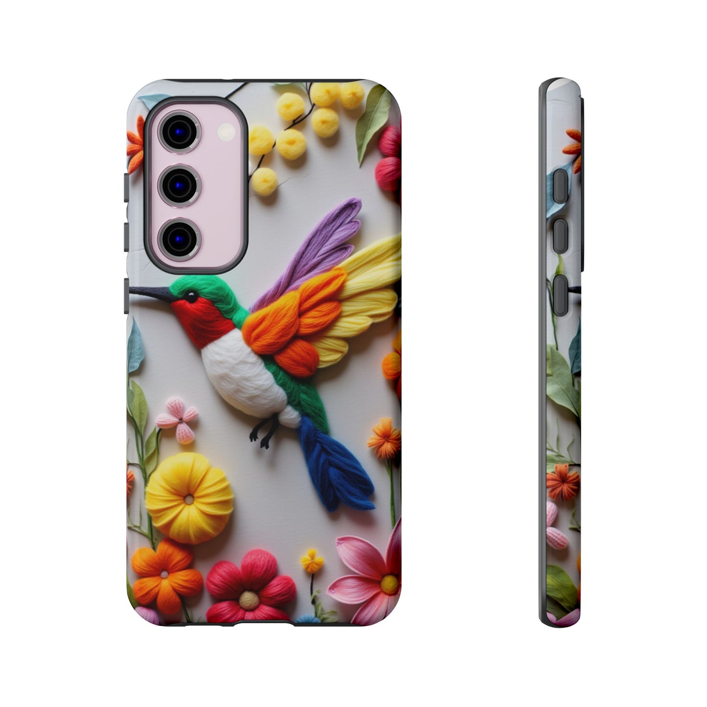 Elegant Hummingbird with Floral Mosaic Design | Nature's Artistic Vibes | iPhone 16 Pro