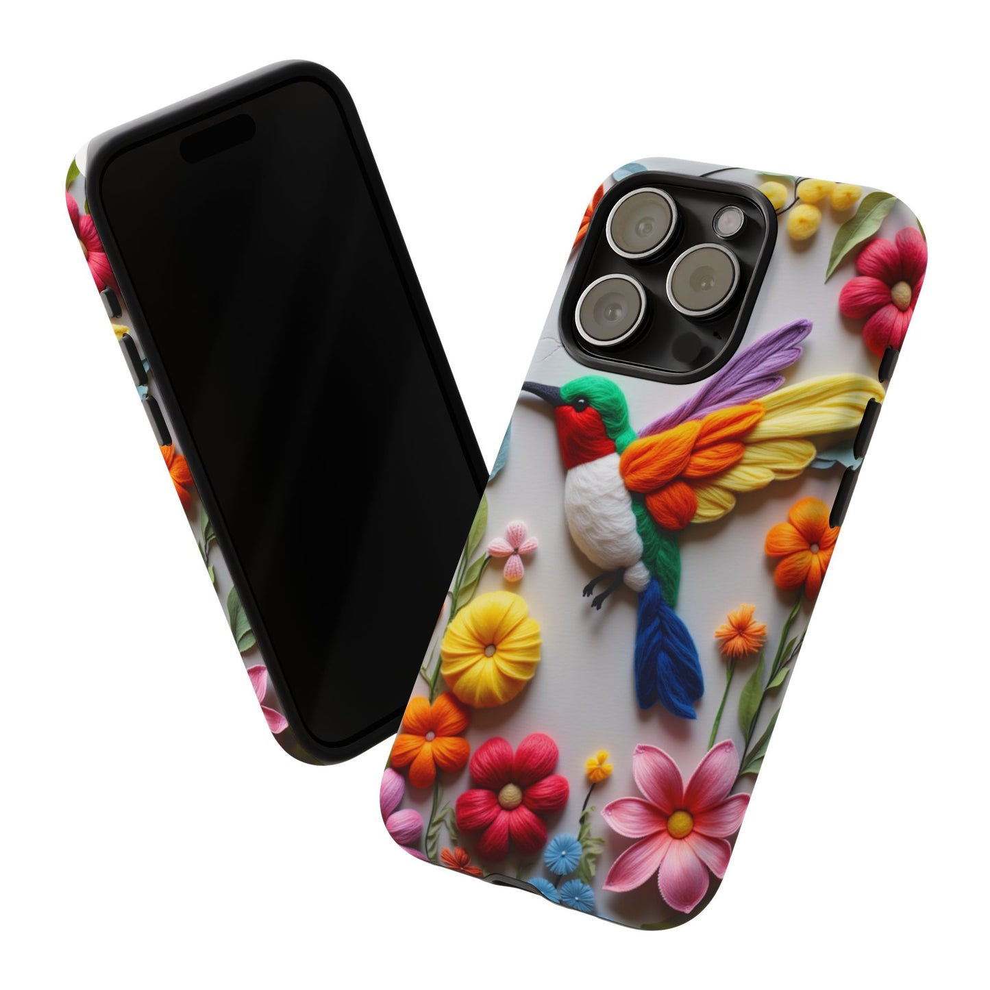 Elegant Hummingbird with Floral Mosaic Design | Nature's Artistic Vibes | Pixel 8 pro