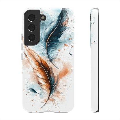 Feather Glow Watercolor Phone Case for iPhone, google Pixel & Samsung