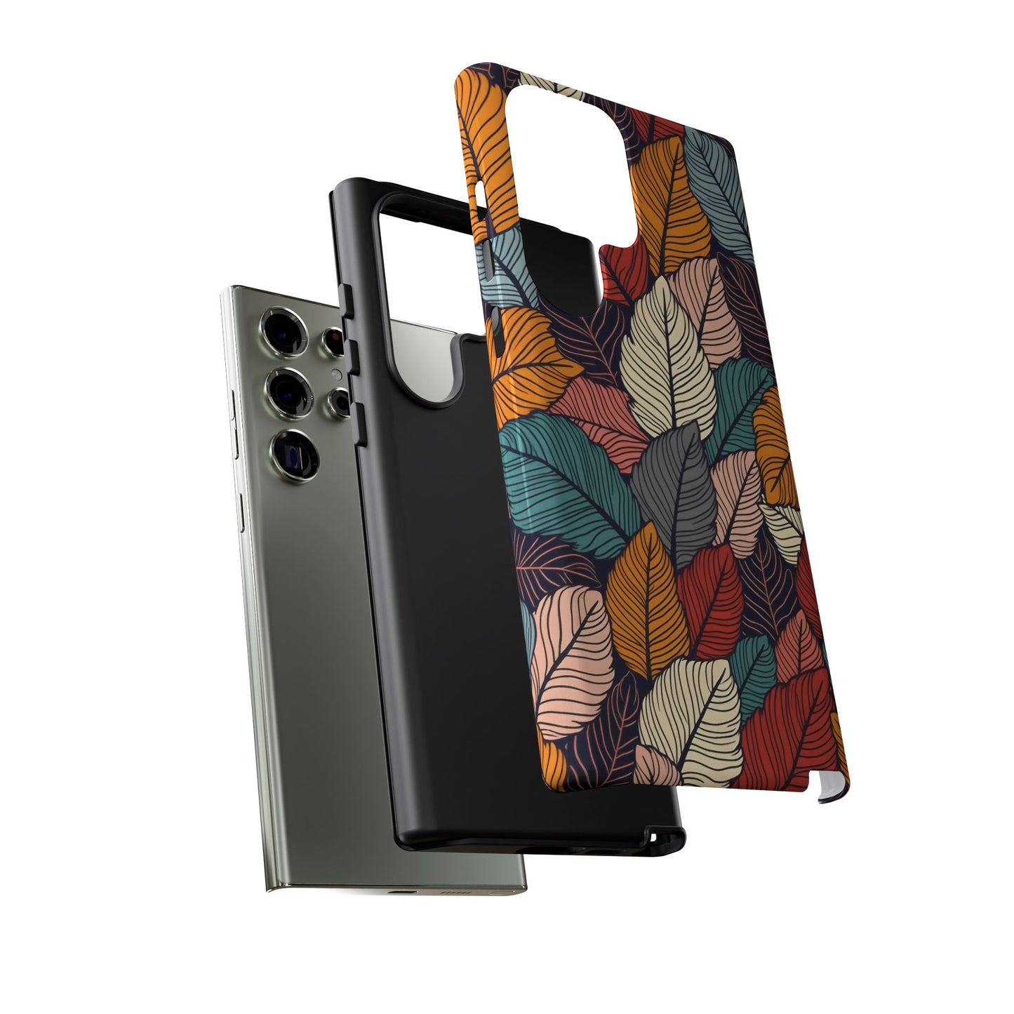 Colorful Abstract Leaves Pattern Design