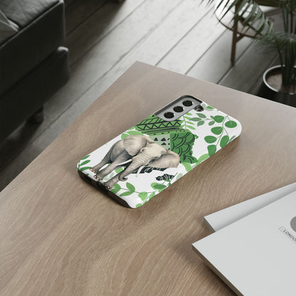 Tropical Elephant Mobile Cover – Nature-Inspired Boho Art
