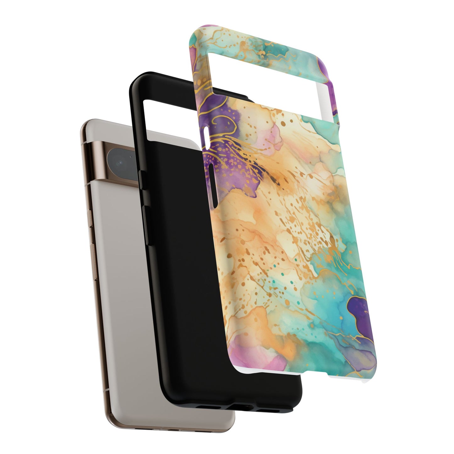 Golden Aura Abstract Watercolor Mobile Case