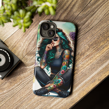 Urban Wildflower – Edgy Tattooed Beauty Mobile Cover
