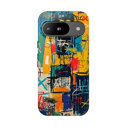 Basquiat Phone Case – Urban Street Art Design - iPhone, Samsung & Google Pixel Cover - Artistic Painting Case,  Art Lover Gift
