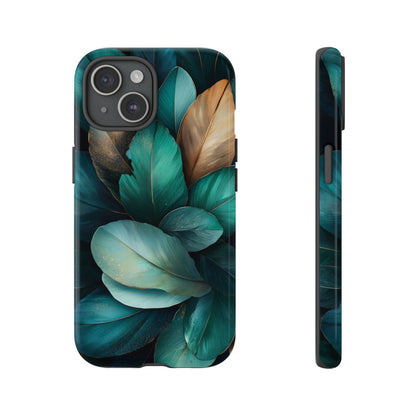 Iridescent Peacock Feather Luxe Phone Case for iPhone, Samsung & Google Pixel