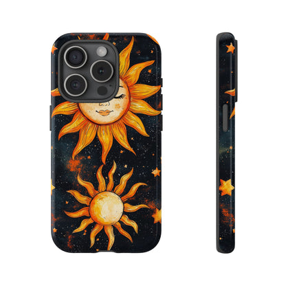 Celestial Sun & Moon Boho Phone Case for iPhone, Pixel & Samsung
