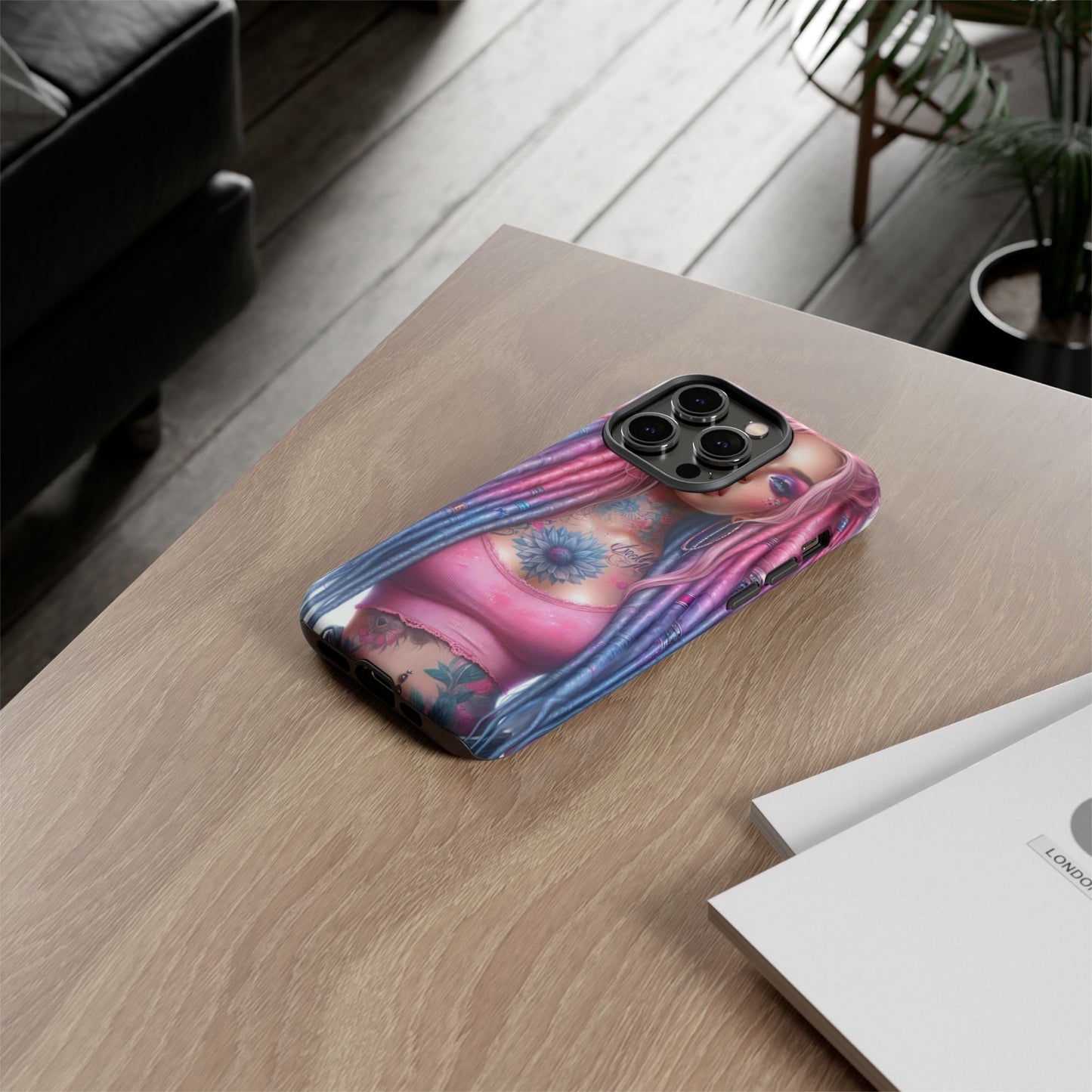 Boho Dream – Vibrant Dreadlocks & Floral Ink Mobile Cover