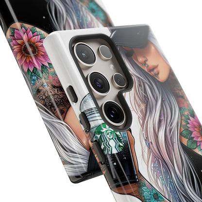 Tattooed Coffee Queen – Edgy Urban Aesthetic Mobile Cover