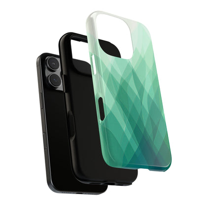 Verdant Flow – Abstract Green Wave Phone Case for iPhone, Samsung & Pixel
