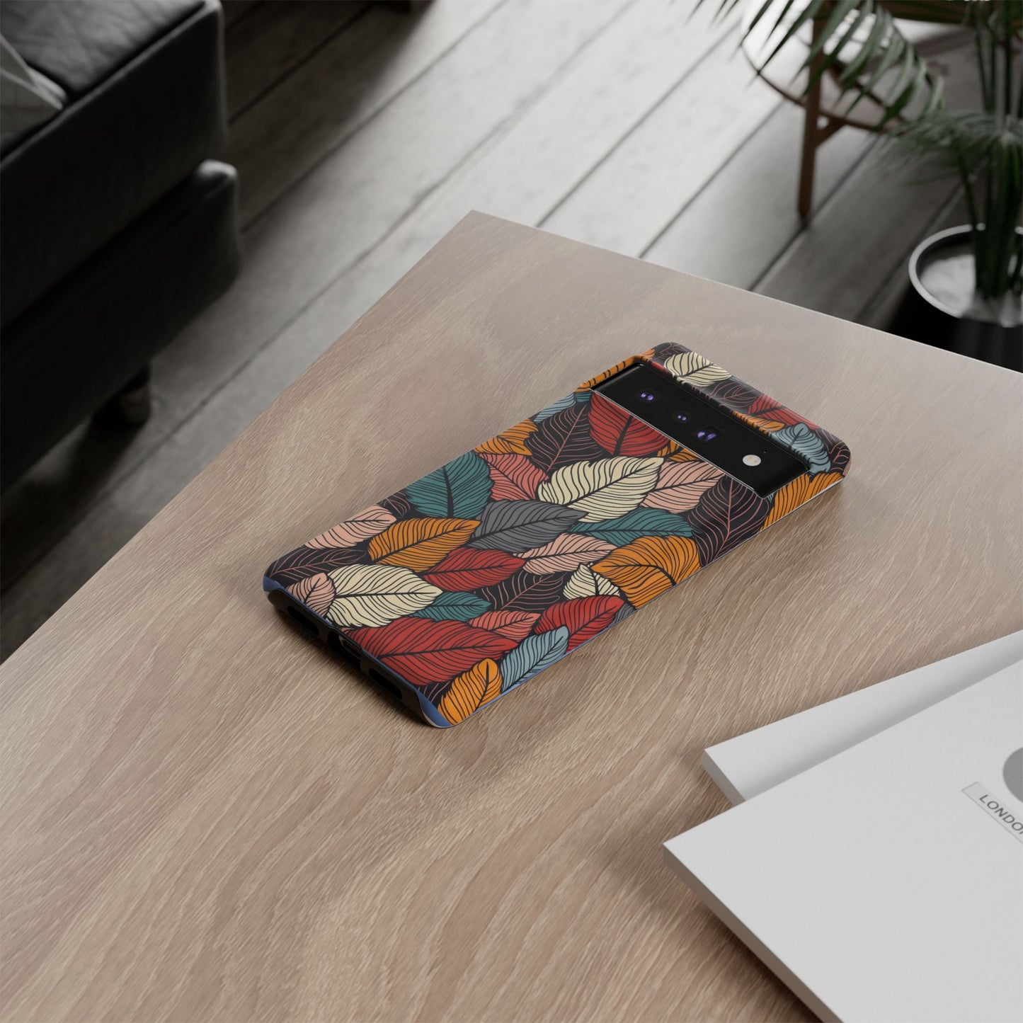 Colorful Abstract Leaves Pattern Design