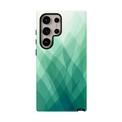 Verdant Flow – Abstract Green Wave Phone Case for iPhone, Samsung & Pixel