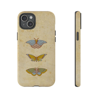 Minimal Vintage Butterfly Phone Case – Aesthetic Beige Background for iPhone, Samsung & Pixel