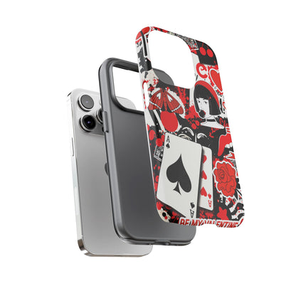 Bold Red & Black Ace Card Phone Case