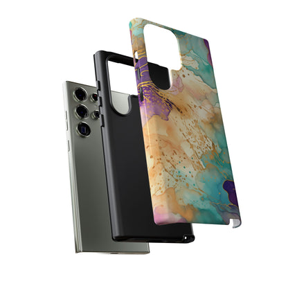 Golden Aura Abstract Watercolor Mobile Case