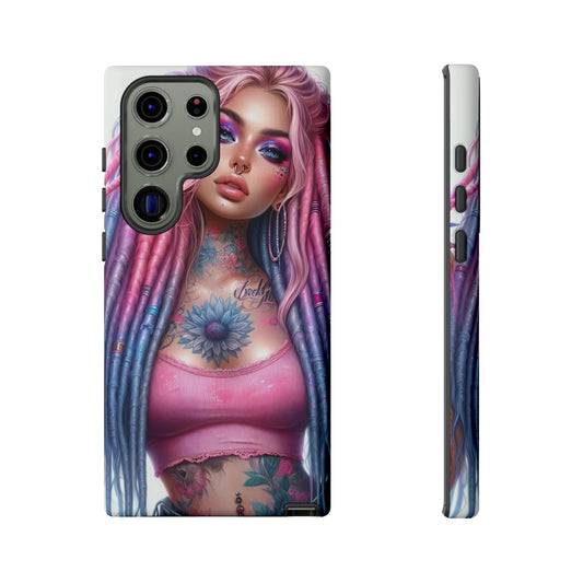 Boho Dream – Vibrant Dreadlocks & Floral Ink Mobile Cover