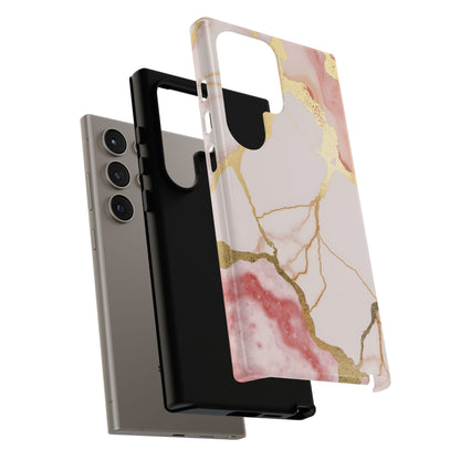 Beautiful Pink Minimal Marble Case Design