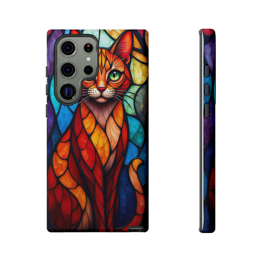 Geometric Cat: Colorful Abstract Portrait