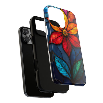 Radiant Blossom: Red and Orange Floral Elegance