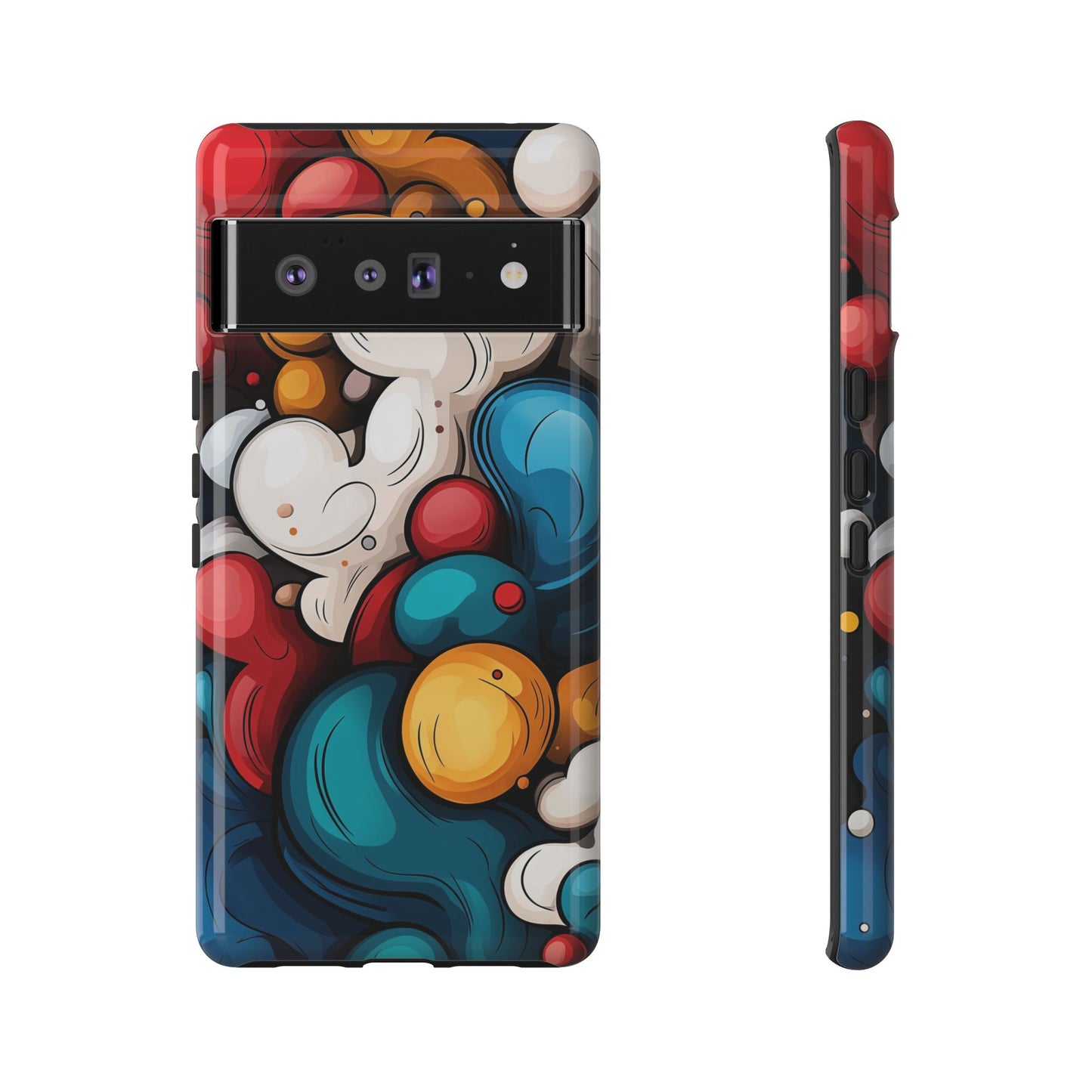 Color Burst – Bold Abstract Bubble Phone Case for iPhone, Samsung & Pixel