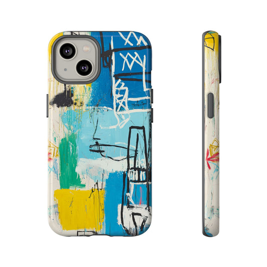 Artistic Phone Case – Jean-Michel Basquiat Graffiti Art - iPhone, Samsung & Google Pixel Cover - Artistic Painting Case,  Art Lover Gift
