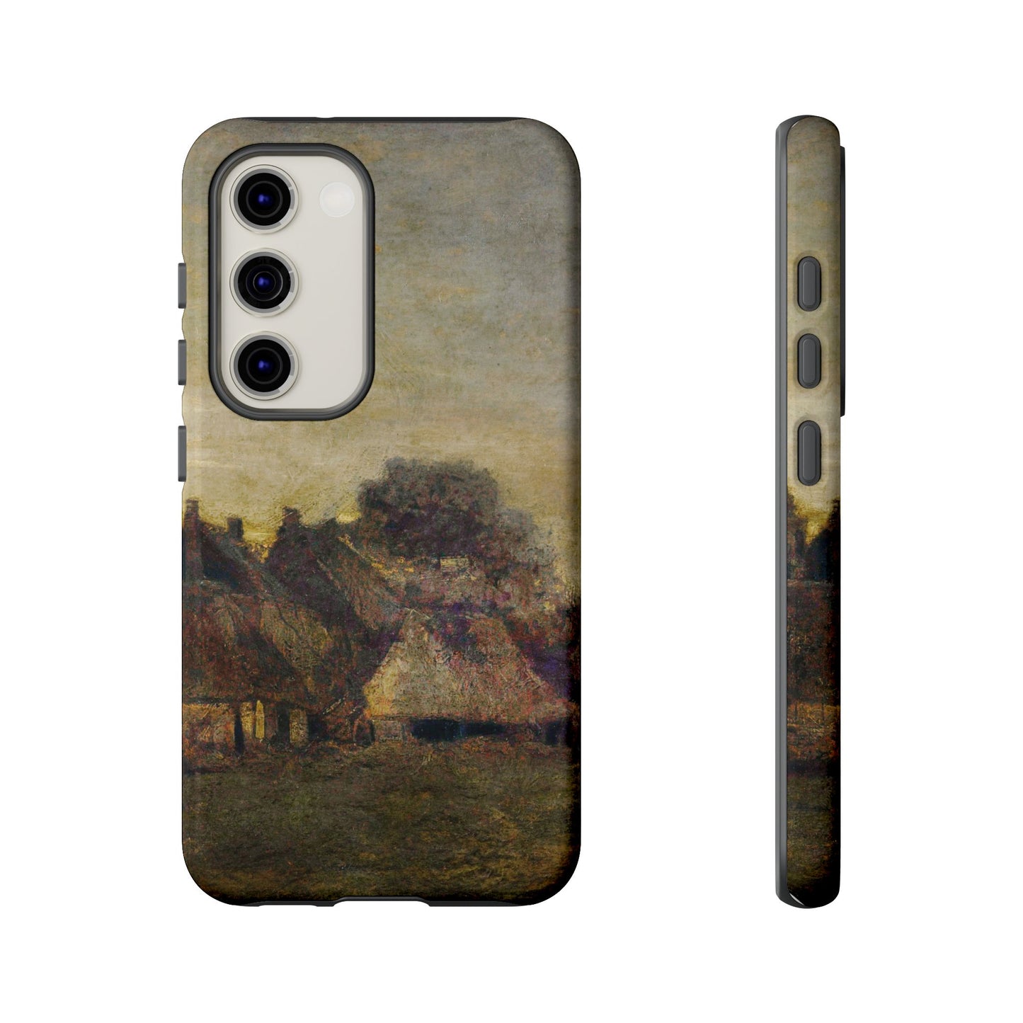 Van Gogh Village Painting Phone Case - iPhone, Samsung, Pixel - Artistic Starry Night Cover, Gift for Art Lovers
