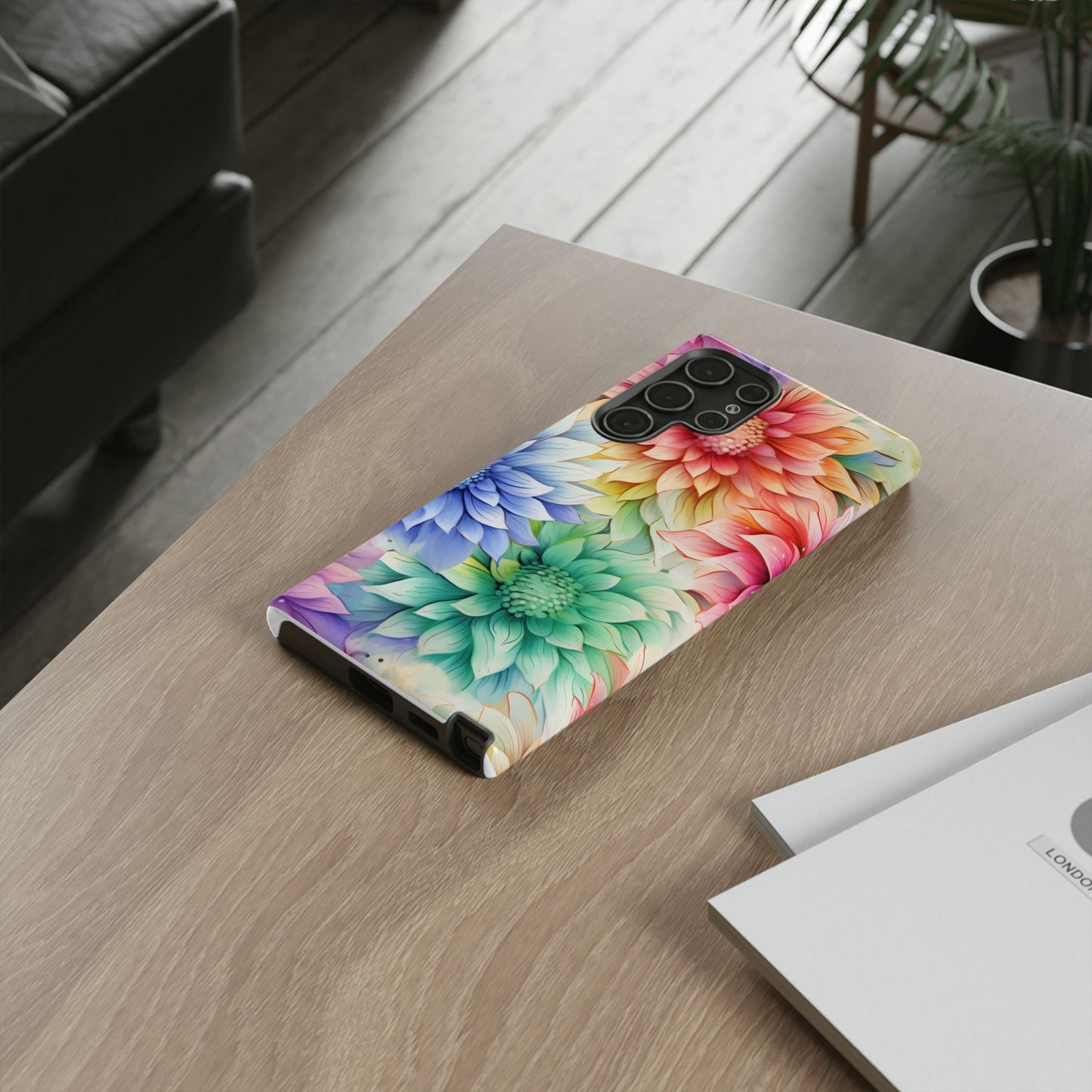 Rainbow Bloom Mandala Floral Mobile Case