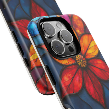 Radiant Blossom: Red and Orange Floral Elegance