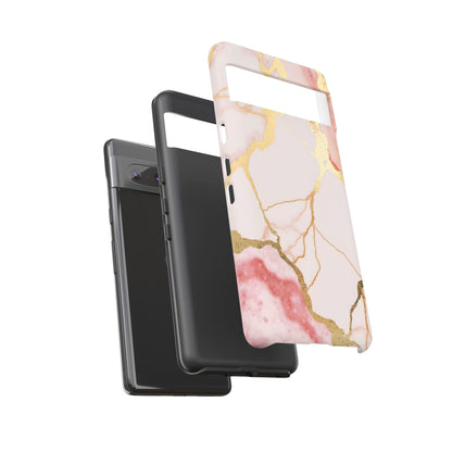 Beautiful Pink Minimal Marble Case Design