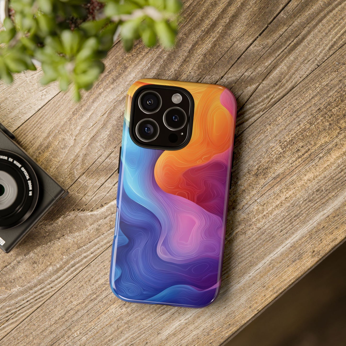 Aurora Flow Watercolor Phone Case for iPhone, google Pixel & Samsung