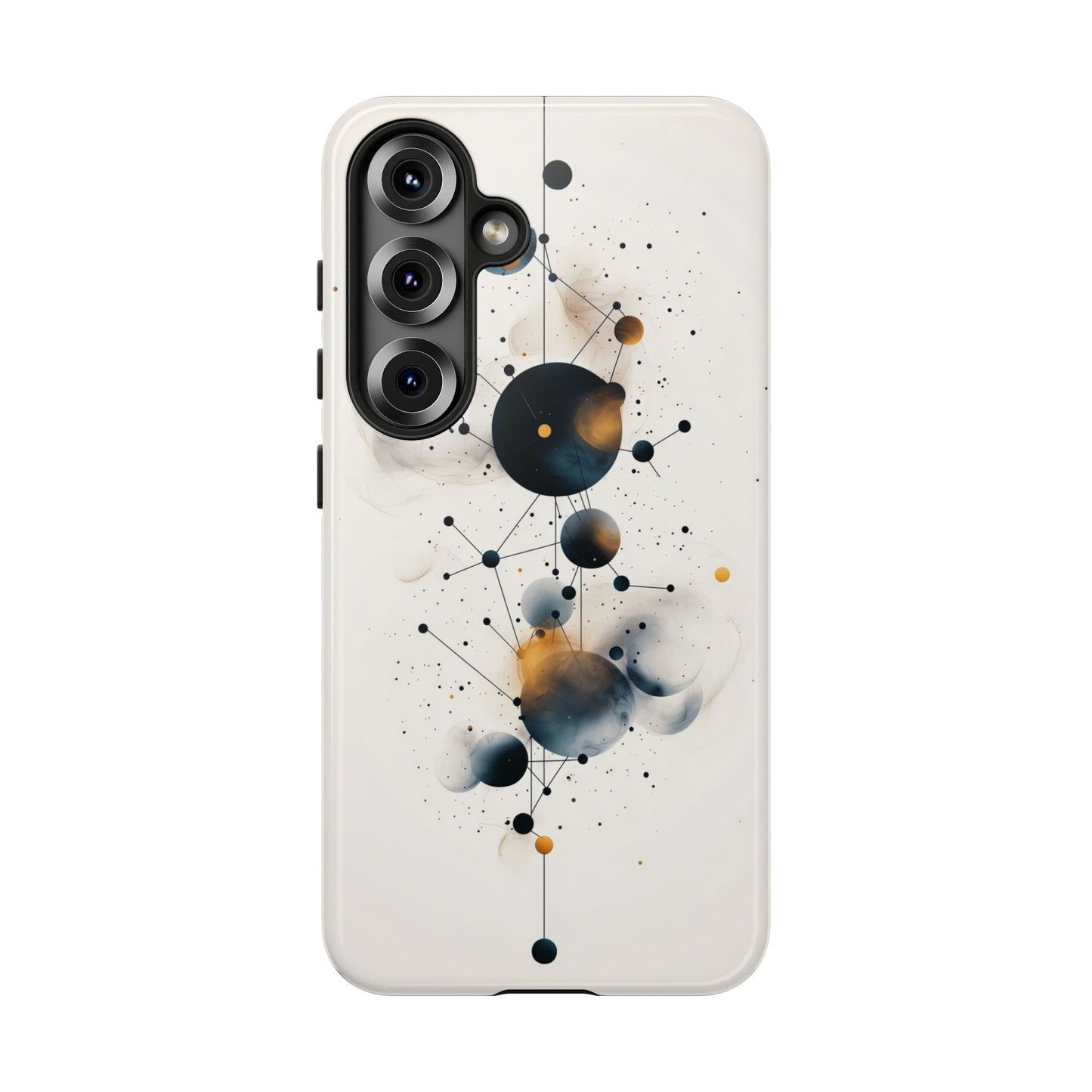 Cosmic Connect – Orbital Geometry Abstract Phone Case for iPhone, Google Pixel, Samsung