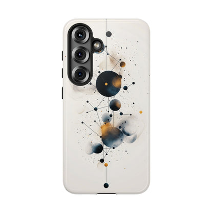 Cosmic Connect – Orbital Geometry Abstract Phone Case for iPhone, Google Pixel, Samsung