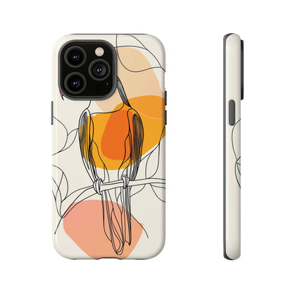 Tropical Lines: Abstract Toucan Art Phone Case for iPhone, Samsung & Pixel