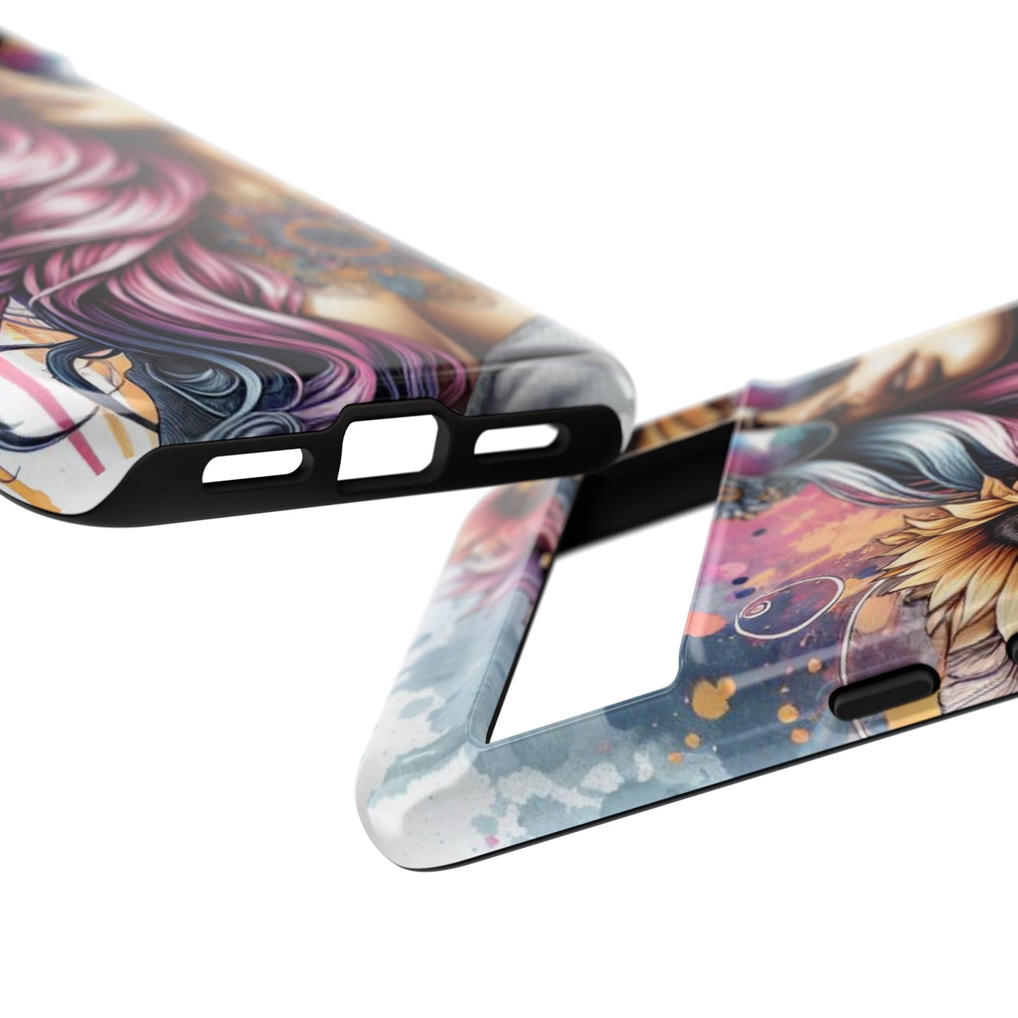 Bohemian Sunflower Queen – Retro Floral Fantasy Mobile Cover