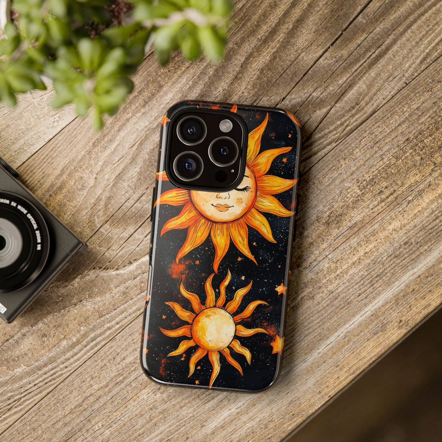 Celestial Sun & Moon Boho Phone Case for iPhone, Pixel & Samsung