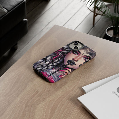 Icy Rebel – Silver Dreads & Edgy Street Chic Mobile Cover