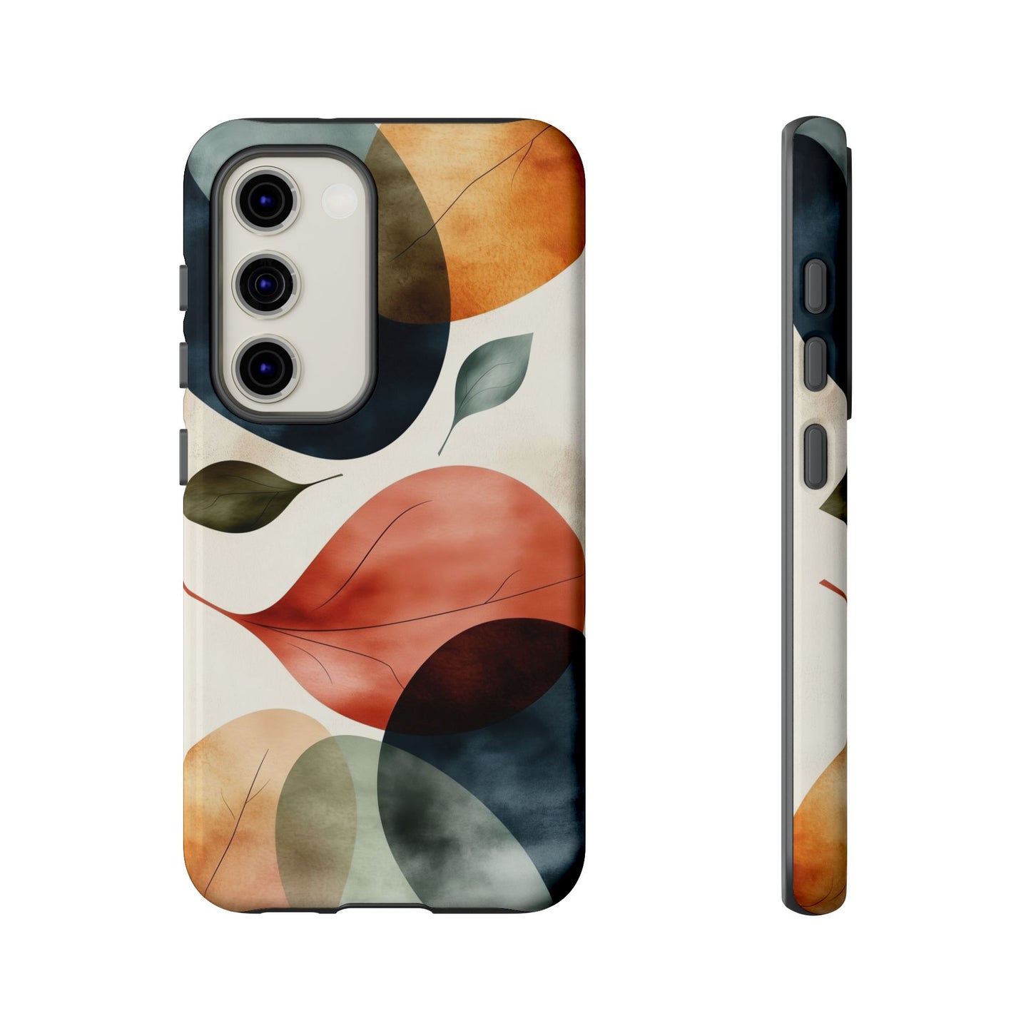 Tranquil Tones Terrazzo Leaves Print Phone Case for iPhone, Pixel & Samsung