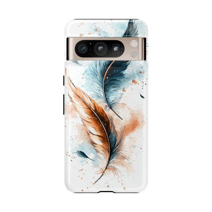 Feather Glow Watercolor Phone Case for iPhone, google Pixel & Samsung