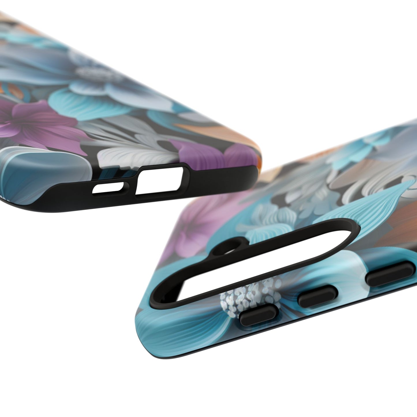 Elegant 3D Floral Bloom Mobile Case – Vivid & Artistic