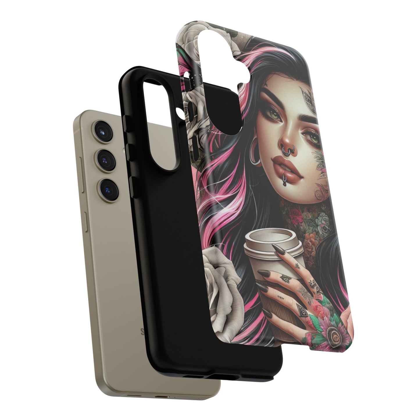 Gothic Rose Coffee Queen Mobile Case