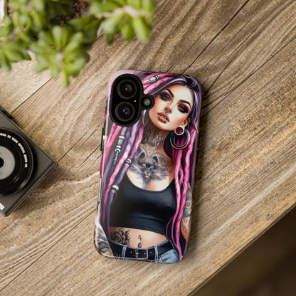 Tattooed Rebel – Gothic Cat Spirit Mobile Cover