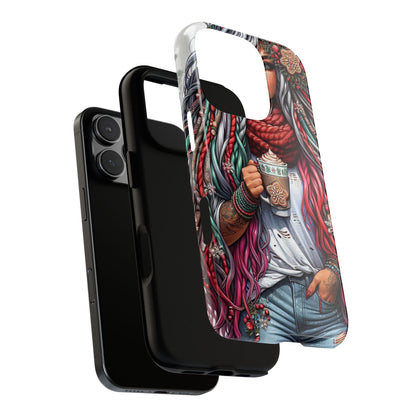 Boho Winter Queen – Cozy Dreads & Holiday Vibes Mobile Cover