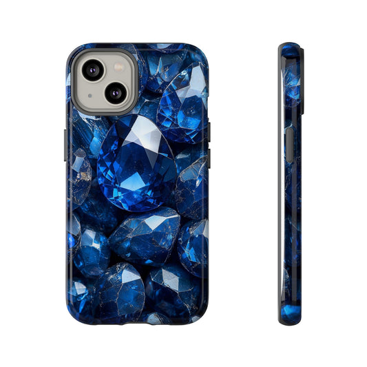 Blue Crystal Aesthetic Phone Case for iPhone, Google Pixel, Samsung